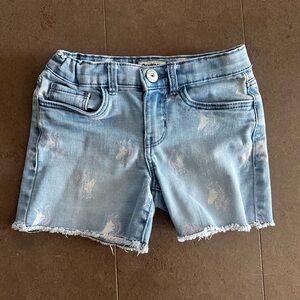 Distressed Denim Shorts 6/6x